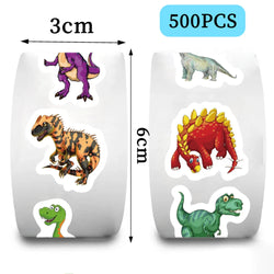 500pcs Animals Dinosaur Stickers for Kids School Classroom Reward Encourage Stickers for Students Teachers DIY Craft (Online Order Only)