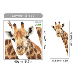 Cartoon Giraffe Nursery Wall Sticker Vinyl Removable Decals Kids Room Decor (Online Order Only)