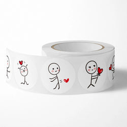 100-500Pcs Stickers Love Labels for Wedding  Valentine's Day Holiday Gift Decoration Envelope Sealing Stickers Scrapbooking (ONLINE ORDER ONLY)