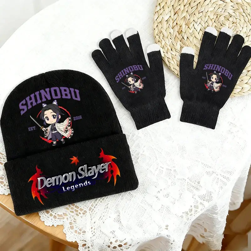 Demon Slayer Hat Gloves Set: Tanjiro Winter Knit Kit (ONLINE ORDER ONLY)