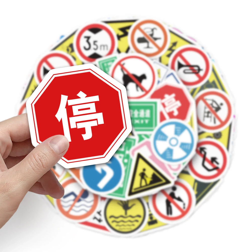 50Pcs Cartoon Waterproof Vinyl Stickers for Skateboard Snowboard (ONLINE ORDER ONLY)