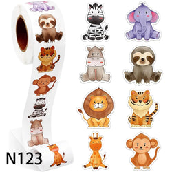 50-500pc Cute Forest Animal Stickers Reward Stickers For Kids For Students Motivational Gift Decoration Label Stationery Sticker (ONLINE ORDER ONLY)