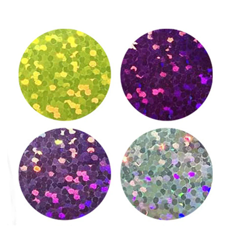 100-500pcs Holographic Color Round Stickers Wedding Gift Seal Labels Decor Stickers Kids Reward Foil Star Stationery Stickers (ONLINE ORDER ONLY)