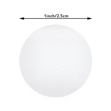 100-500pcs transparent labels 1 inch business package seal labels sticker PVC adhesive custom sticker stationery supply (ONLINE ORDER ONLY)