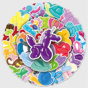 50Pcs Cartoon Waterproof Vinyl Stickers for Skateboard Snowboard (Online Order Only)