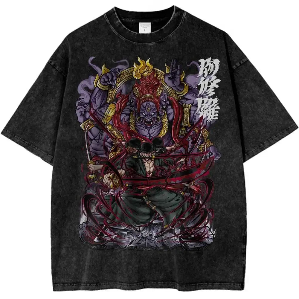 Roronoa Zoro Shirt One Piece Retro Anime T-Shirt (ONLINE ORDER ONLY)