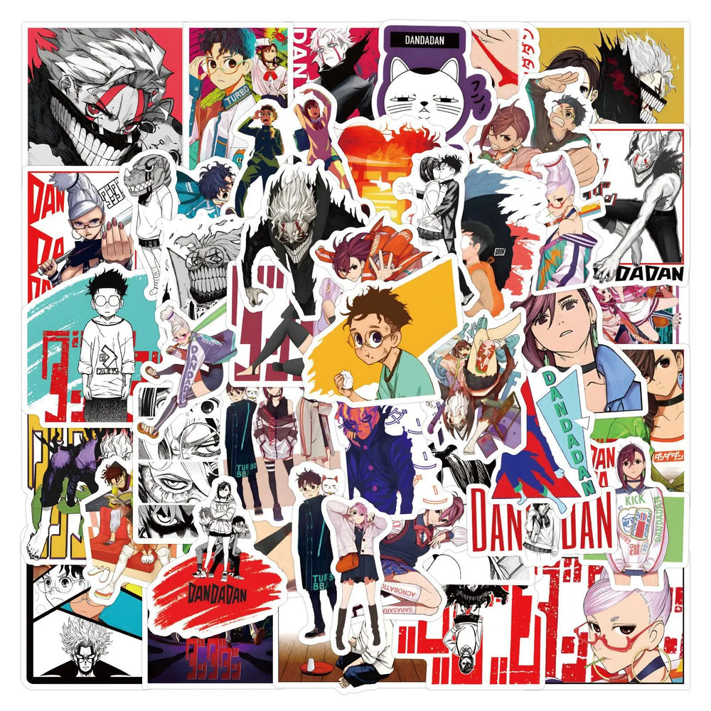 10/30/55PCS DANDADAN Cartoon Stickers Caricature Graffiti Sticker Scrapbook Luggage Laptop Guitar Car Bike Decals Funny Kids Toy (ONLINE ORDER ONLY)