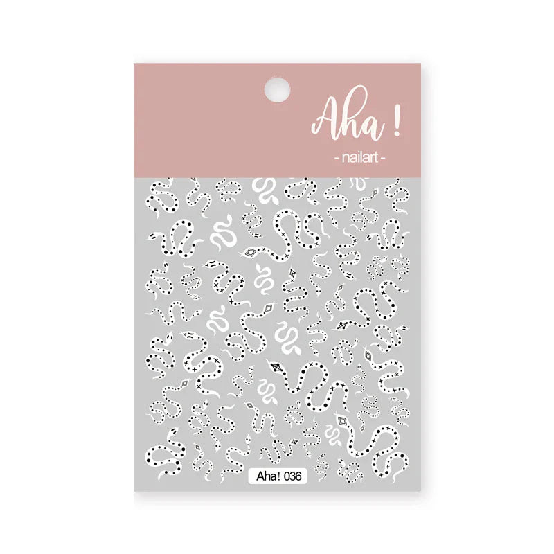 Japanese Style Little Daisy 3D Nail Stickers Summer White Florals Petals Flowers Back Glue Decals Cute Five Petals Manicure Tips (ONLINE ORDER ONLY)