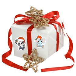 100-500pcs Heterotypic Christmas Themed Animals Stickers DlY Christmas Holiday Party Decoration Label Stationery Stickers (ONLINE ORDER ONLY)