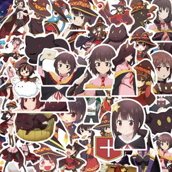 Konosuba Explosion Stickers 50pcs for Laptop, Car, Water Bottle, Suitcase, Fridge (ONLINE ORDER ONLY)