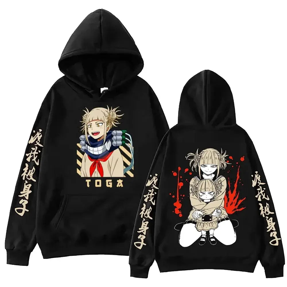 Himiko Toga Hoodie: Oversized MHA Anime Fleece 2026 (ONLINE ORDER ONLY)