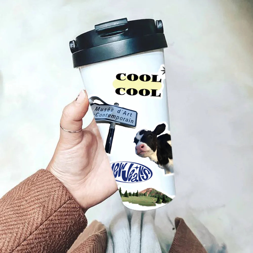 10/30/50PCS Ins Style Cartoon Stickers Cute Blue Decals For Phone Skateboard Suitcase Bike Fridge Notebook Graffiti DIY Kids Toy (Online Order Only)