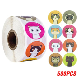 100-500pcs Animal Sticker School Teacher Student Cartoon Sticker Sealing Label Christmas Gift Scrapbook Stationery Sticker (ONLINE ORDER ONLY)