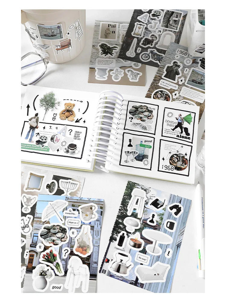20 Sheets Future Expectation Series Stickers Book Scrapbooking Journal Creative Stationery DIY Decorative Stickers Aesthetic (ONLINE ORDER ONLY)