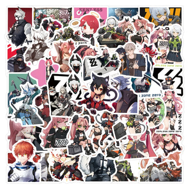 10/30/60PCS Zenless Zone Zero Stickers Game Sticker Cartoon Decals DIY Luggage Laptop Phone Car Bike Skateboard Graffiti Kid Toy (ONLINE ORDER ONLY)