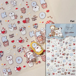Lovely Dog Puppy Dream Heart Flower Star Pizza Food Sugar Skewers Strawberry Desserts Adhesive Nail Art Stickers Manicure Decals (Online Order Only)