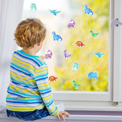 500Pcs /1 Rolls 2.5cm/1inch Dinosaur Animal Anomaly Shaped Sticker Decoration Gift Box Sticker Label Stationery Sticker (ONLINE ORDER ONLY)