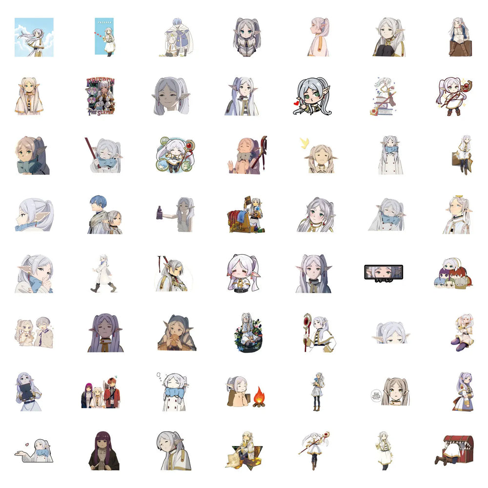 10/30/55PCS Cartoon Anime Frieren: Beyond Journey's End Sticker The Buried Florian Graffiti Decorative Water Glass Decal Toy (ONLINE ORDER ONLY)