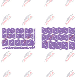 102PCS Angular Shape Sticker For Car Accessories Decoration Side Camouflage Kit Wrap Camo Tuning Styling Waterproof Vinyl Decals (ONLINE ORDER ONLY)