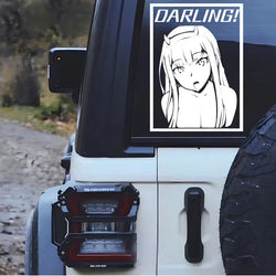 "DARLING!" anime decal,creative &funny decal for anime lovers,high quality for car windows and other windows,For a Unique look! (ONLINE ORDER ONLY)