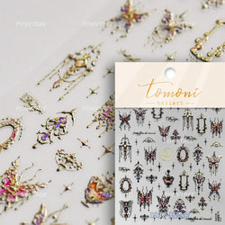 Colourful Butterfly Insect Animals Charming Jelly Special Workmanship 5D Soft Relief Adhesive Nail Art Stickers Manicure Decals (Online Order Only)