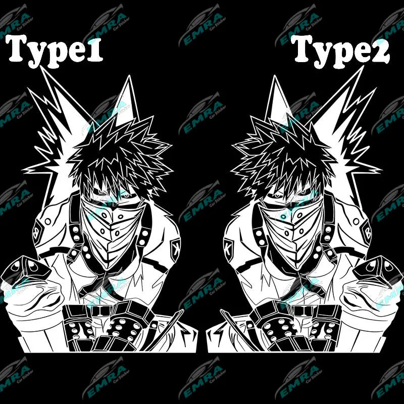 Japanese Anime Stickers For Car Sticker Decoration Door Hood External Accessories Superignition Large Pattern PVC Vinyl Decals (ONLINE ORDER ONLY)