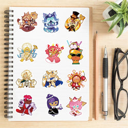 50PCS Cookie Run Kingdom Stickers Toys Skateboard Guitar Computer Refrigerator Desk Cartoon Cute Creative Graffiti Sticker (ONLINE ORDER ONLY)