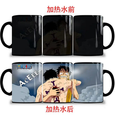 One Piece Color Changing Mug: Nika Luffy & Ace Magic Cup (ONLINE ORDER ONLY)