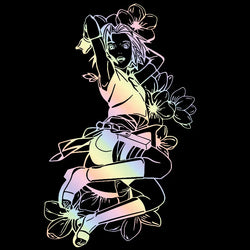 Anime Large Pattern Car Sticker Japanese Anime Cherry Blossom Decoration Window Side Auto Parts Girl Vinyl Decals (ONLINE ORDER ONLY)