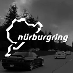 MAP "nurburgring" stickers,High Quality And Durable Automobiles Exterior Accessories Self-adhesive Decals (ONLINE ORDER ONLY)