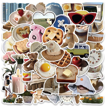 10/30/50pcs Cute Cartoon Stickers DIY Skateboard Guitar Notebook Phone Laptop Fridge Decals Kids Toys (Online Order Only)