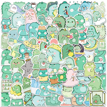 10/30/50/100pcs Cute Cartoon Dinosaur Graffiti Stickers Kids Toy Notebook Laptop Phone Luggage Album Diary Decoration Sticker (ONLINE ORDER ONLY)