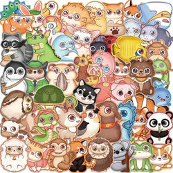 Cute Animal Stickers: Cat, Shark, Unicorn Decals for Notebook, Phone, Bike, Laptop - 10/30/50PCS (ONLINE ORDER ONLY)