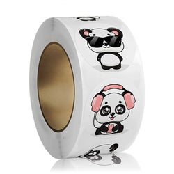 100-500pcs Cute Cartoon Panda Stickers Reward Sticker for Kids Gift Wrapping Decor Envelope Sealing Labels Stationery Stickers (ONLINE ORDER ONLY)