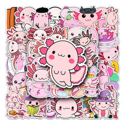50Pcs Salamander Cartoon Waterproof Vinyl Stickers for Skateboard Snowboard (ONLINE ORDER ONLY)