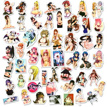 10/30/50/100PCS Sexy Girl Hentai Sticker Anime Waifu Pinup Bunny Vinyl Stickers Decal Skateboard Car Phone Computer Cool Sticker (Online Order Only)