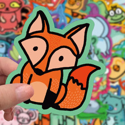 10/30/60PCS Cute Strange Animal Cartoon Stickers Kids Toys DIY Skateboard Luggage Phone Bike Laptop Fridge Guitar Decals Gift (ONLINE ORDER ONLY)