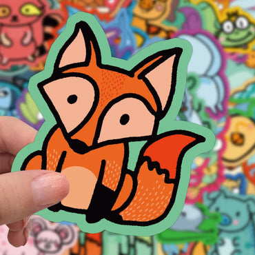10/30/60PCS Cute Strange Animal Cartoon Stickers Kids Toys DIY Skateboard Luggage Phone Bike Laptop Fridge Guitar Decals Gift (ONLINE ORDER ONLY)