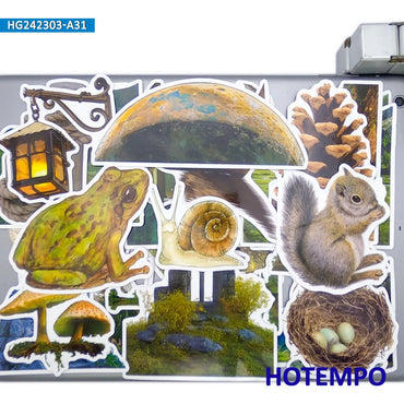 10/30Pieces Nostalgic Leisure Trip Natural Rustic Landscape Travel Stickers for Phone Scrapbook Diary Luggage Car Laptop Sticker (ONLINE ORDER ONLY)
