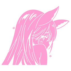 Japanese Anime Car Sticker Window Decoration Beautiful Girl Stickers Laptop Computer Auto Parts Vinyl Decal (ONLINE ORDER ONLY)