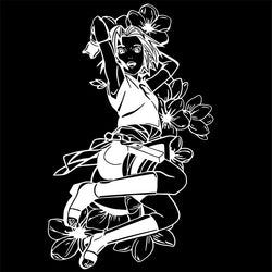 Anime Large Pattern Car Sticker Japanese Anime Cherry Blossom Decoration Window Side Auto Parts Girl Vinyl Decals (ONLINE ORDER ONLY)