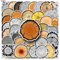 Cartoon Tree Stump Graffiti Stickers for Laptop Luggage Suitcase Decor (Online Order Only)