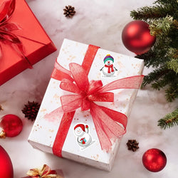 100-500pcs Heterotypic Christmas Snowmans Stickers DlY Gift Holiday Christmas Party Decoration Labels Stationery Stickers (ONLINE ORDER ONLY)