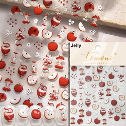Colorful Swimsuit Bikini Fresh String Bag Vegetables Fruits Summer Beach Underwear Sunscreen Nail Art Stickers Manicure Decals (ONLINE ORDER ONLY)