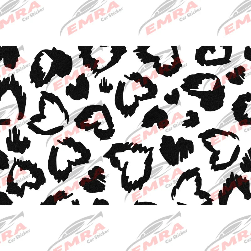 Universal Leopard Print  Heart Shape Sticker for Car Window Decoration Suitable  All Vehicles Accessories Waterproof Vinyl Decal (ONLINE ORDER ONLY)