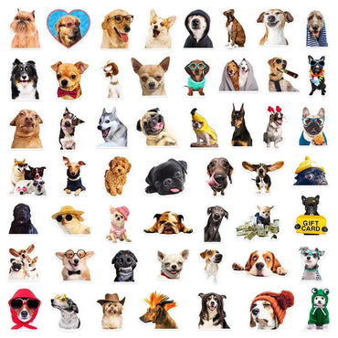 10/30/50PCS Cartoon Life Dog Children's PVC Sticker Aesthetic Decoration Scrapbooking Stationery School Supplies for Kids (ONLINE ORDER ONLY)