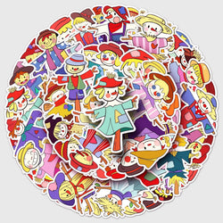 Cartoon Scarecrow Kawaii Stickers PVC Waterproof Skateboard Notebook Graffiti Toy (Online Order Only)