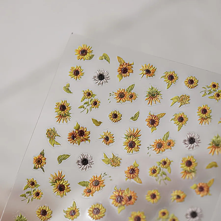 Charming Sunflower Rabbit Pumpkin Squirrel Pinecone Deciduous Produce Good Harvests Cookie Nail Art Sticker Decoration Decals (ONLINE ORDER ONLY)
