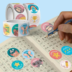 100-500pcs Cartoon Animals Cute Reward Stickers for Kids School Teacher Supplies Kids Classic Toy Gift Sealing Decor Stationery (ONLINE ORDER ONLY)