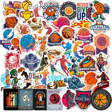 10/25/50pcs Cartoon Basketball Sticker Packs (ONLINE ORDER ONLY)